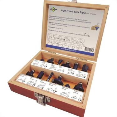 Imagem de Fresa Ptupia Brasfort Kit Com 12 Pecas 7894