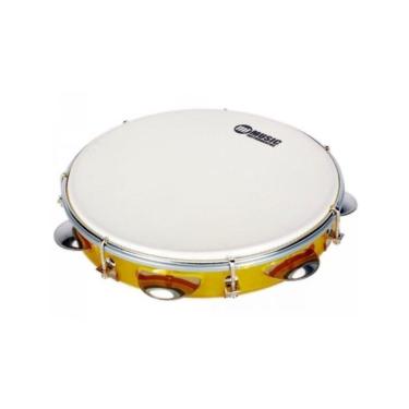 Imagem de Pandeiro 983YL com Pele Leitosa e Som Encorpado Amarelo PHX Instrumentos
