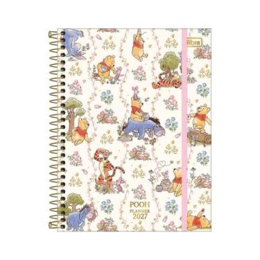 Imagem de Planner Espiral Pooh M7 2027 Tilibra Branco, Branco