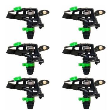 Imagem de Aspersor Irrigação Impacto Setorial e Circulo Cheio - 6 Unidades