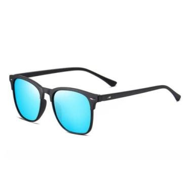 Imagem de Óculos de Sol Masculino Polarizado UV400 Lente Polarizada (Azul-Preto)