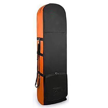 Imagem de Yajun Bolsa de viagem para aviação de golfe com rodas de grande capacidade, bolsa organizadora prática dobrável de nylon para transporte, laranja