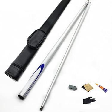 Imagem de LIUHD Conjunto de tacos de sinuca, de fibra de carbono, artesanal, sinuca 57, artesanal, 1/2, sinuca sinuca, sinuca, jogos destacáveis, fáceis de armazenar em ambientes internos e externos, branco, barril