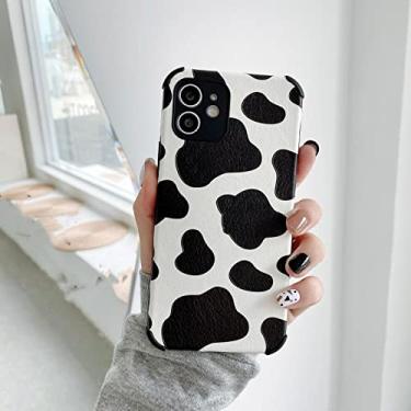 Imagem de Capa de telefone fosca com estampa de leopardo rosa para iPhone 13 11 Pro XR XS Max 7 8plus12 Pro, preta, para iPhone7plus ou 8plus