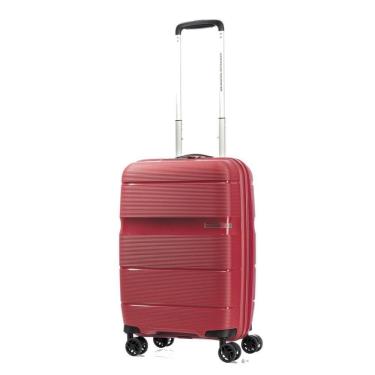 Imagem de Mala de Bordo Pequena Expansível em Polipropileno American Tourister Linex Cadeado TSA Vermelha