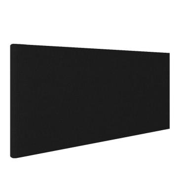 Imagem de Cabeceira Painel Clean Para Cama Box Queen 160 Cm Linho Cor A79 Preto