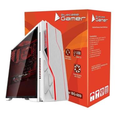 Imagem de Gabinete Gamer Bluecase Bg-009 Branco Usb 3.0 Sem Fonte