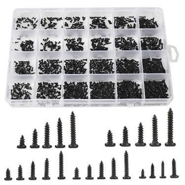 Imagem de Kit de parafusos de ponta redonda MEIYYJ com 1100 peças, parafusos para notebook e notebook, M1.2, M1.4, M1.5, M2, conjunto de mini parafusos Phillips escareados para reparo eletrônico (1100 peças)