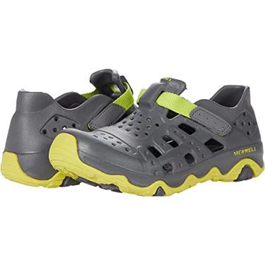 Imagem de Merrell Sandália infantil unissex Hydro Canyon, Cinza/limão, 11 Big Kid