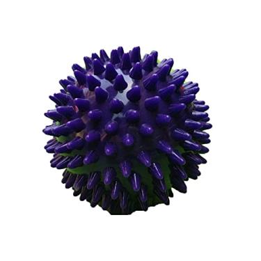Imagem de Bola de massagem dura pontiaguda de pvc,apaziguador de fasce¨ªte esportiva m?o p¨¦ para aliviar a dor muscular e melhorar a circula??o sangu¨ªnea(purple), Bola de massagem pontiaguda bola pvc dura