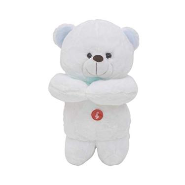 Imagem de Urso Reza Laço Azul Rezando Pai Nosso Pelúcia 28cm Fofytoys