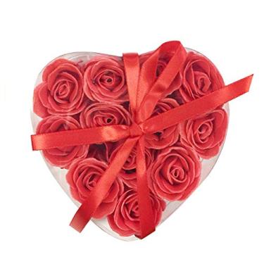 Imagem de Wrapables Scented Rose Soaps, Red, Set of 12