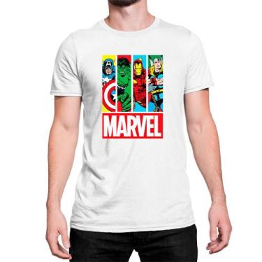 Imagem de Camiseta Personalizada Capitao America Hulk Homem De Ferro Thor - Art