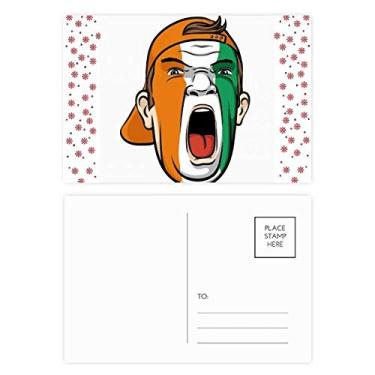 Imagem de Coate d'Ivoire Boné de maquiagem facial de Natal, flor de Natal, cartão postal de bênção