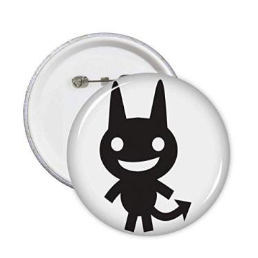Imagem de Bat Happy Fear Halloween Art Deco Presente Moderno Broche Emblema Emblema Decoração 5 peças