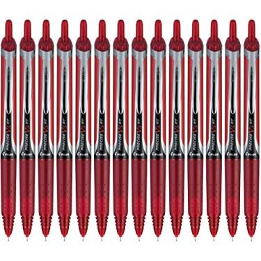 Imagem de Pilot, Canetas esferográficas precisas V5 RT recarregáveis e retráteis, ponta extrafina de 0,5 mm, vermelha, pacote com 14