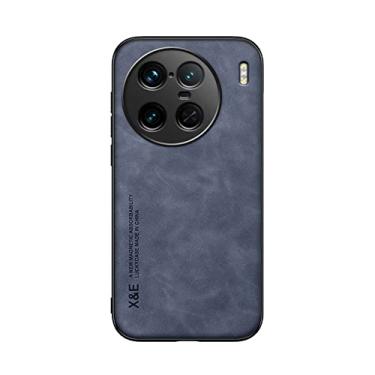 Imagem de Kepuch Silklike Capa para Vivo X90 Pro+ - Case Placa de Metal Embutida para Vivo X90 Pro+ - Azul