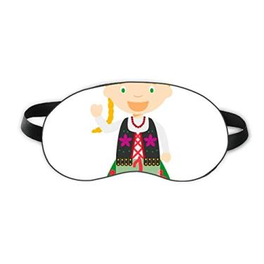 Imagem de Smile Blond Poland Cartoon Sleep Eye Shield Soft Night Vlindfold Shade Cover