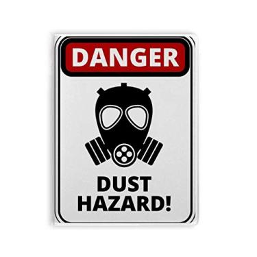 Imagem de Símbolo de perigo de poeira, placas de aviso, caderno, capa de chiclete, diário de capa macia
