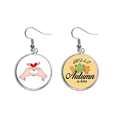 Imagem de Brinco de mão de compaixão Affection Fraternity, brinco de folha de outono