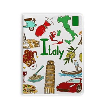 Imagem de Caderno de anotações com a bandeira nacional da Itália Landscap