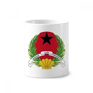 Imagem de Porta-canetas com emblema nacional Guiné-Bissau Caneca, suporte de cerâmica, porta-lápis