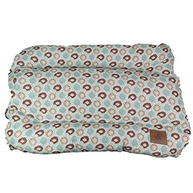 Imagem de Caminha De Cachorro Gato Cama Pet Donuts Verde 60x40cm Impermeável Premium