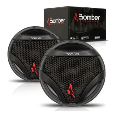 Imagem de Par Mini Tweeter Bomber Upgrade 120w Rms 4 Ohms Com Capacitor