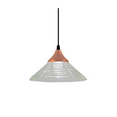 Imagem de Pendente de Vidro Redondo para 1 Lâmpada Hills E27 Taschibra Transparente