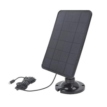 Imagem de Painel de carregamento solar micro USB 10W 5V carregador de painel solar de silicone monocristalino para câmera de segurança celular Power Bank