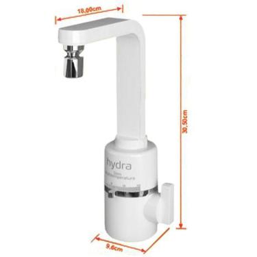 Imagem de Torneira Elétrica Hydra Slim Mesa/Bancada 127V 5500W Branca