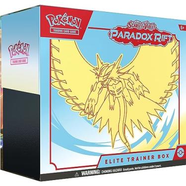 Imagem de Pokémon TCG: Scarlet & Violet—Paradox Rift Elite Trainer Box – Lua rugindo (9 pacotes booster, 1 cartão de alumínio completo e acessórios premium)