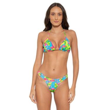 Imagem de Biquíni Cortininha Estampado com Calcinha Levanta Bumbum
