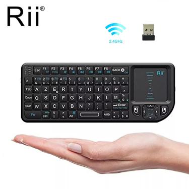 Imagem de Mini teclado sem fio para Android TV Box  X1  2.4G  Air Mouse  Touchpad remoto  PC  Inglês  russo