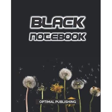 Imagem de Black Notebook: Black Graph Paper For White, Fluorescent, Glitter and Metallic Gel Pens - 8" x 10" Journal