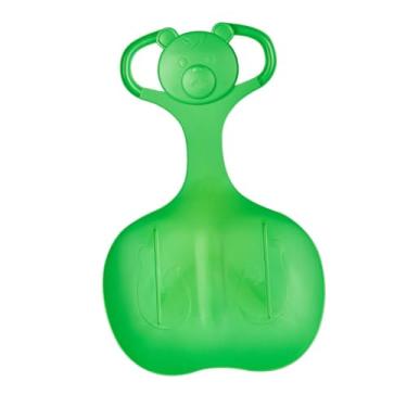 Imagem de Dynwave Trenó de neve, brinquedo de inverno de trenó em declive, tobogã resistente grande com alça, trenó de neve para meninos, meninas, crianças, adultos, Verde