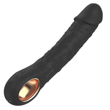 Imagem de Women's Silicone Waterproof Vibrator Wand with g spot vibrator and 10 Vibration Modes - Female Sex Toys for Pleasurable Sexual Stimulation-Masturbator (Black)