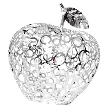 Imagem de OUNONA Ornamento de metal de maçã maçãs da árvore de natal escultura modelo de decorações de lareira presente artesanato em casa decoração ferro forjado fruta falsa desligar