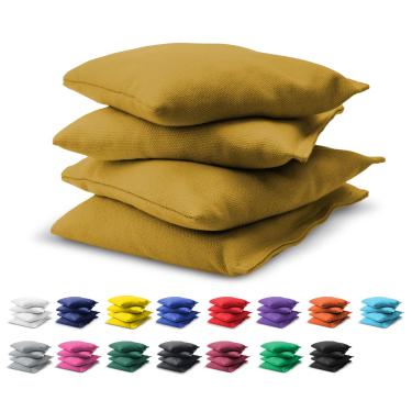 Imagem de GoSports Conjunto de 4 sacos de feijão Cornhole - Regulação para todos os climas - Ouro