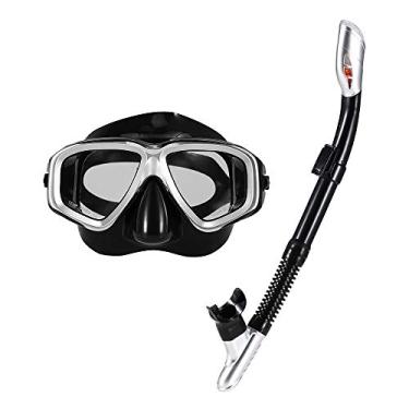 Imagem de Qudai Adultos Máscara de Mergulho Anti-fog Mergulho Snorkeling Máscara de Natação Óculos de Lente de Vidro Temperado para Homens Mulheres