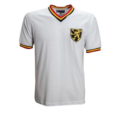 Imagem de Camisa Liga Retrô Bélgica 1970 Masculino - Branco
