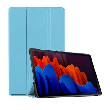 Imagem de Capa Case Smart Para Galaxy Tab S7+ (Tela 12.4") - C7 COMPANY (Azul Claro)