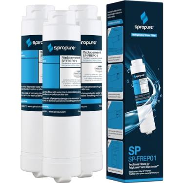 Imagem de SpiroPure Filtro de água de geladeira certificado SP-FREP01 NSF para substituição compatível com Frigidaire EPTWFU01 PureSource Ultra II Electrolux EWF02 PureAdvantage (pacote com 3)