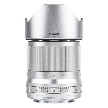 Imagem de VILTROX Lente AF 33 mm f/1.4 F1.4 Z APS-C para suporte Nikon Z, lente Prime de grande abertura de foco automático com motor STM compatível com câmera sem espelho Nikon ZFC modelo Z5 Z50 Z6 Z6II Z7