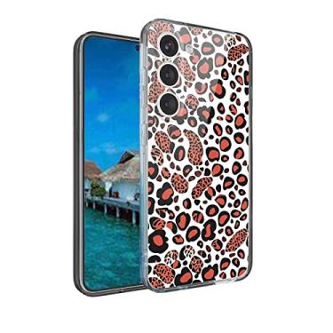 Imagem de Capa compatível com Samsung Galaxy S23 Leopard, estampa de leopardo, estampa animal, guepardo, minimalista, leopardo, gráfico moderno para Samsung Capa masculina e feminina, capa de telefone TPU