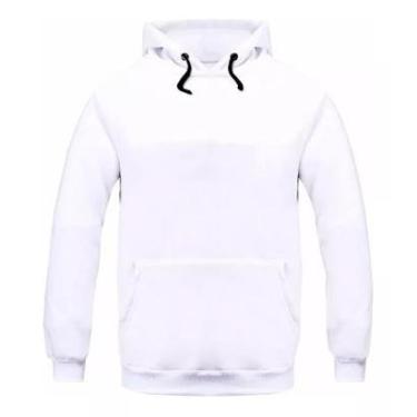 Imagem de Moletom Moleton Masculino Blusa De Frio Casaco Liso Feminino-Masculino