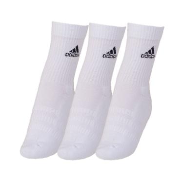 Imagem de Meia Adidas Cush 3 Pares 41-43 Branca