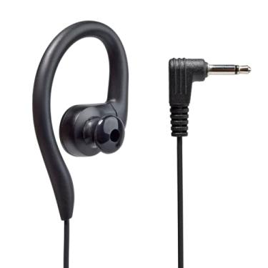 Imagem de UAYESOK Fone de ouvido de 3,5 mm apenas para microfone de alto-falante de rádio Motorola Kenwood Baofeng, polícia clube segurança segurança da lei fone de ouvido com microfone de ombro, gancho de
