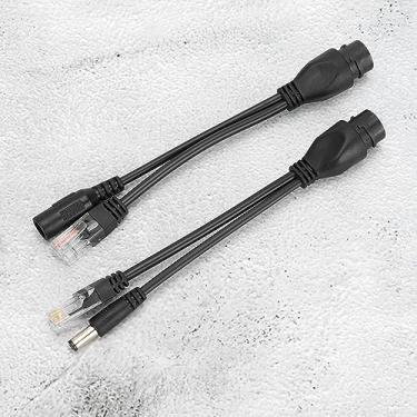 Imagem de Divisor Poe, Adaptador Poe Com 5 Pares de Conector de Cabo Coaxial à Prova d'água DC12V para Câmera IP (Generic716bad0ocf-11)