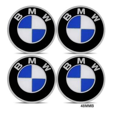 Imagem de Adesivo Jogo Emblema Logo Roda Calota Miolo Meio Bmw 58mm - Resitank